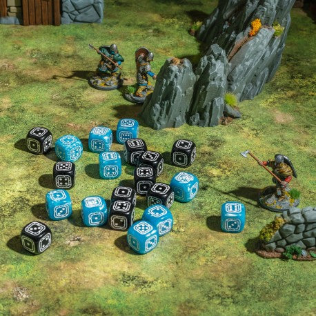 Fortress Compact D6: Black & Blue (20 pcs.)