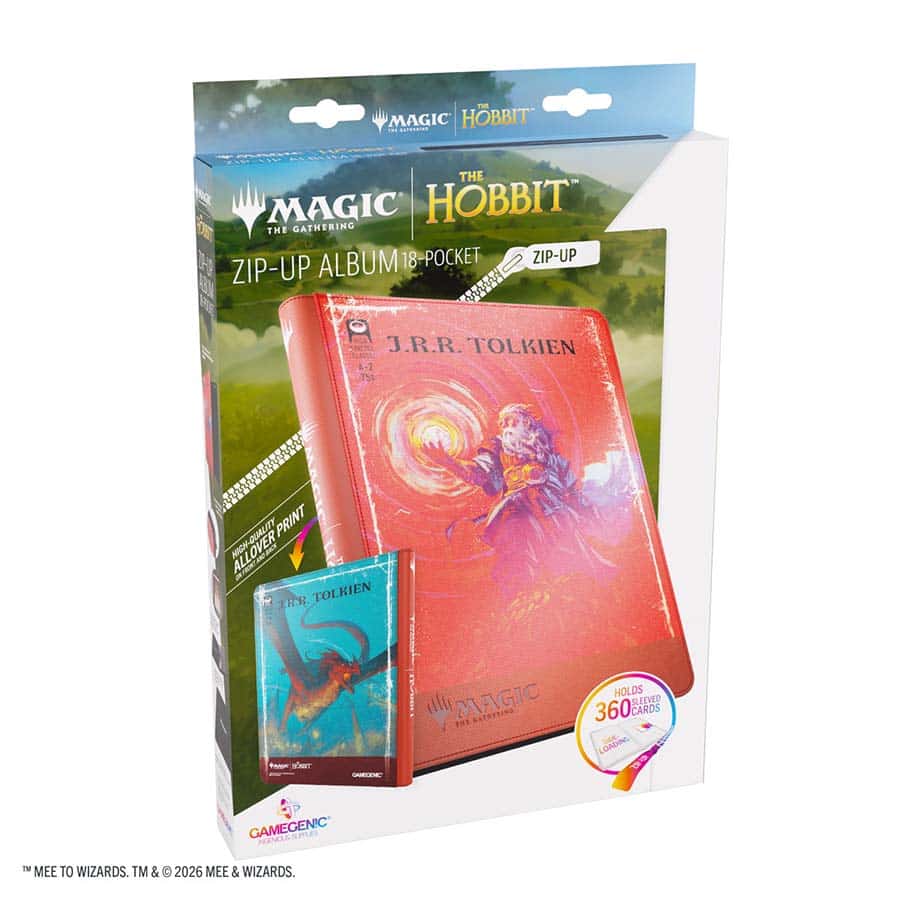 Gamegenic | MTG: The Hobbit: Zip-Up Album 18-Pocket - The Arkenstone & Smaug, Worm of Dread