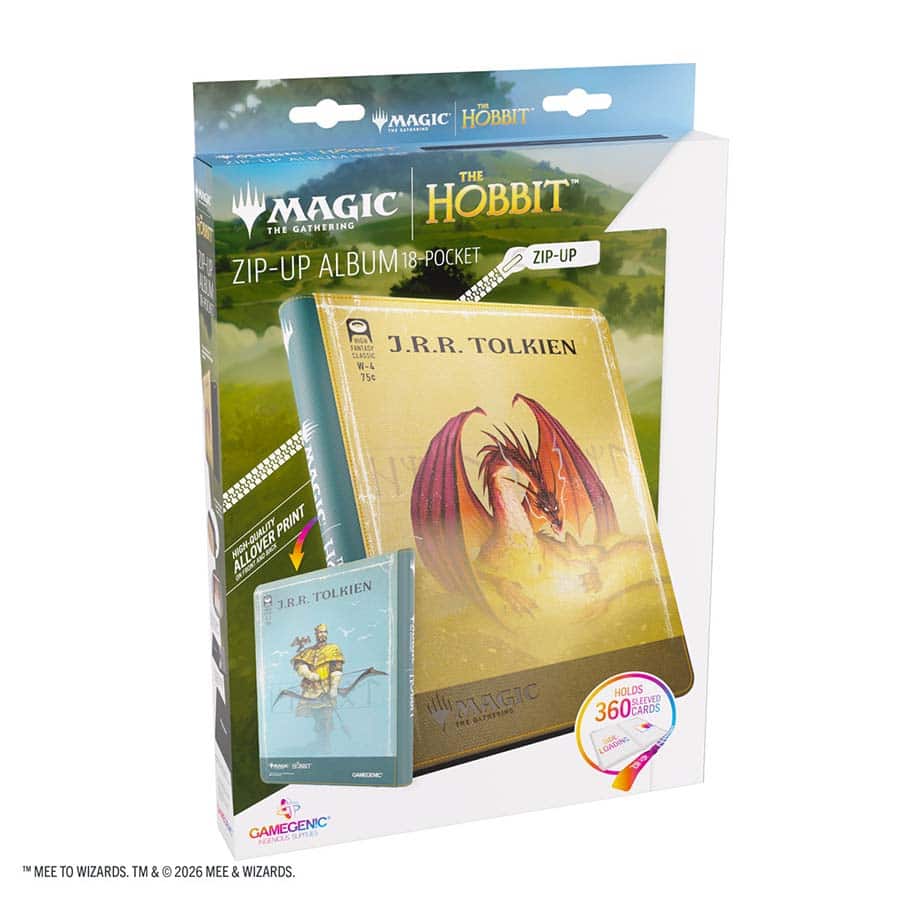 Gamegenic | MTG: The Hobbit: Zip-Up Album 18-Pocket - Gleaming Splendor & The King of Dale