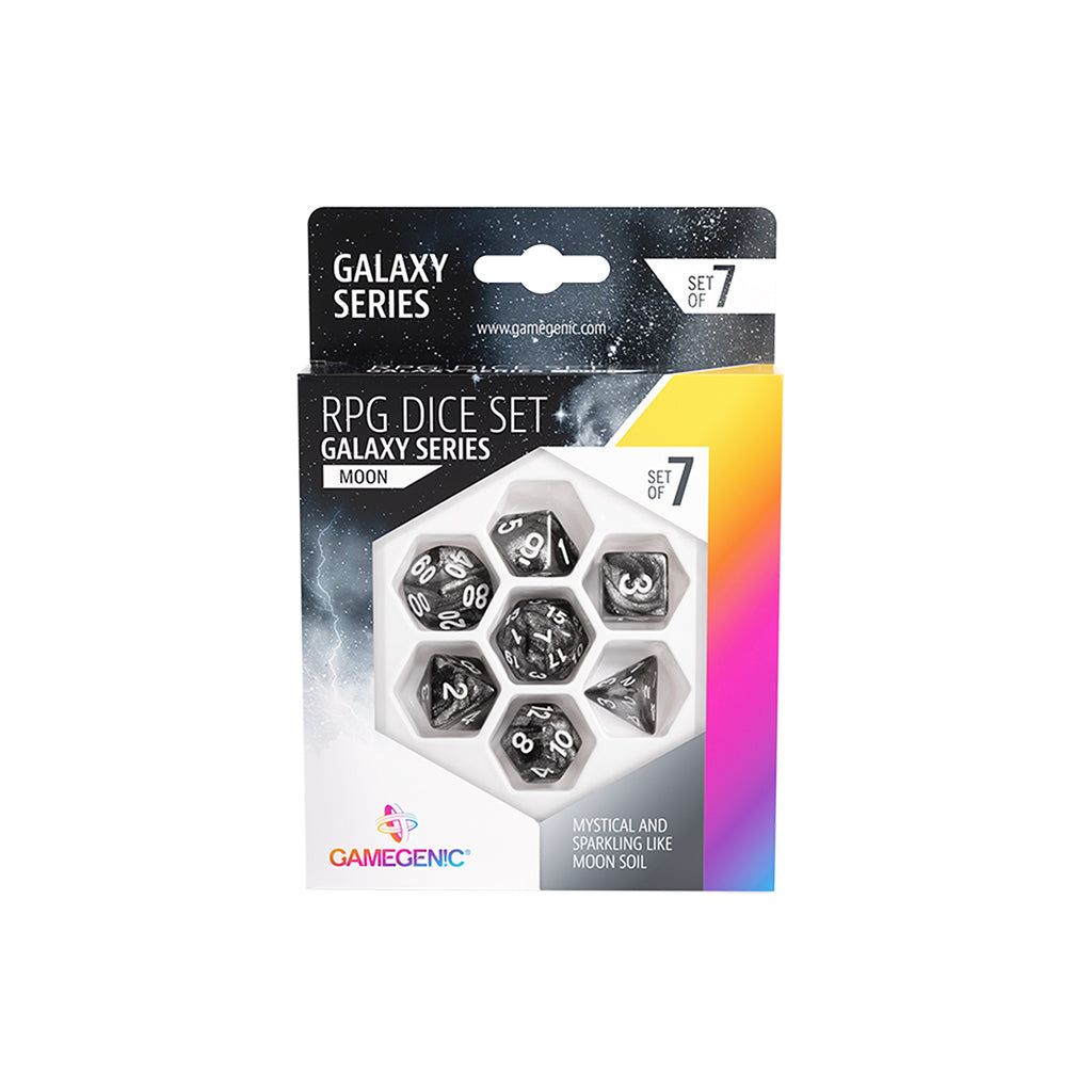 Dice: 7-Set: Galaxy Series: Moon