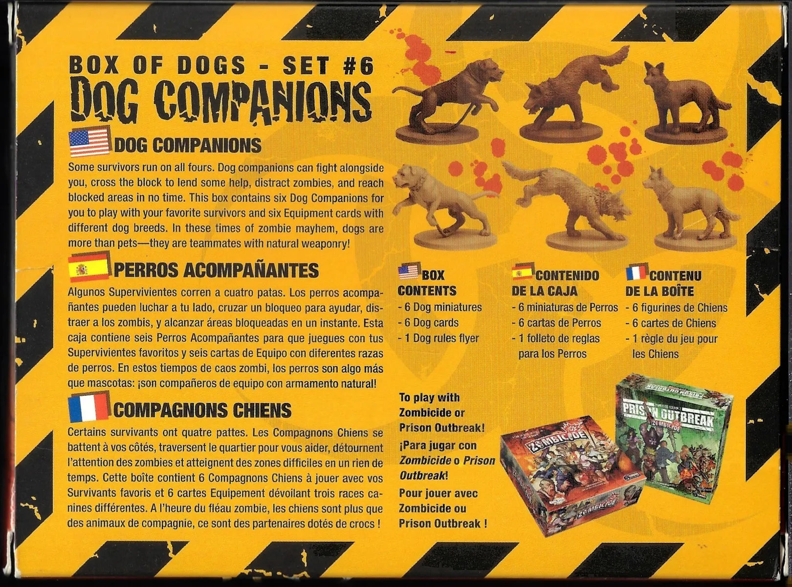 [USED] Zombicide: Box of Dogs - Dog Companions