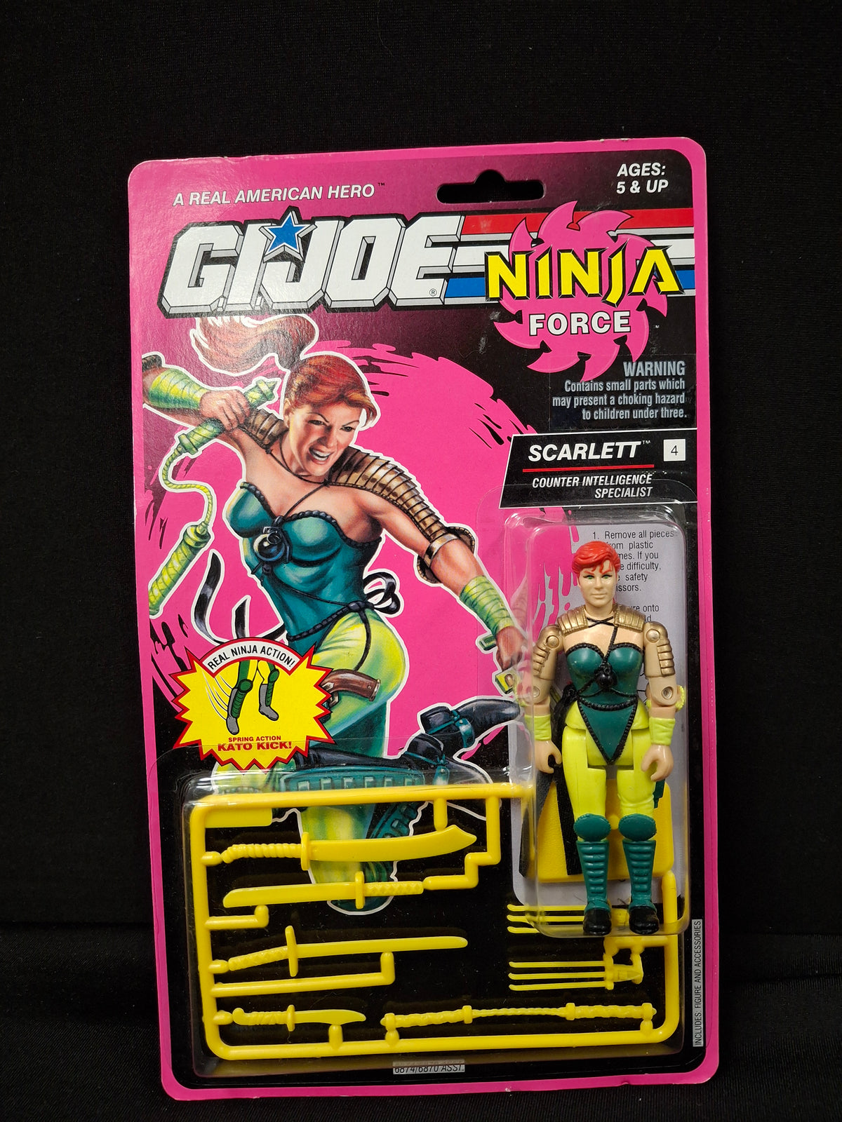 G.I.Joe: Ninja Force- Scarlett Figure w/interchangeable weapons