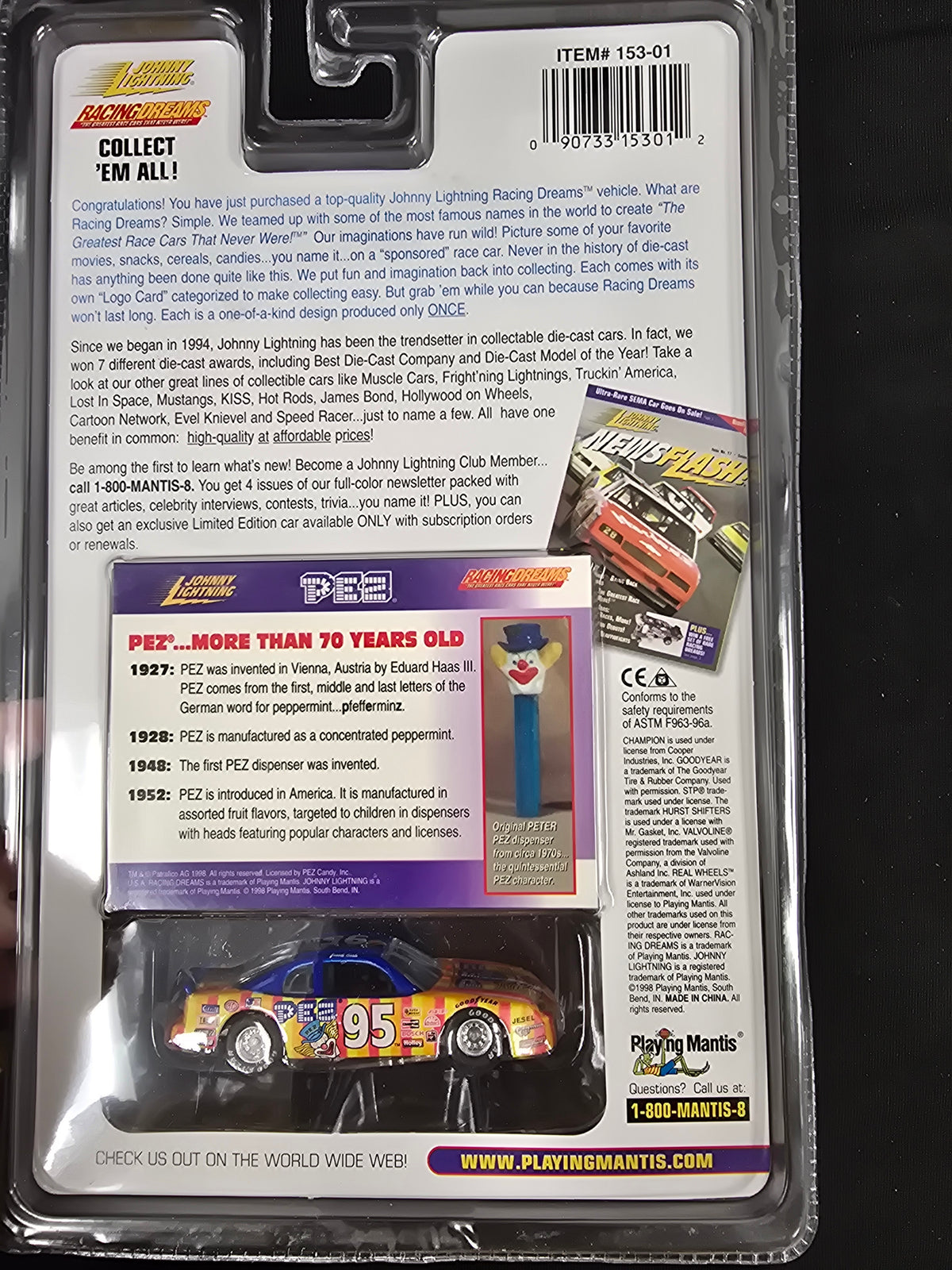 Johnny Lightning Racing Dreams - Pez