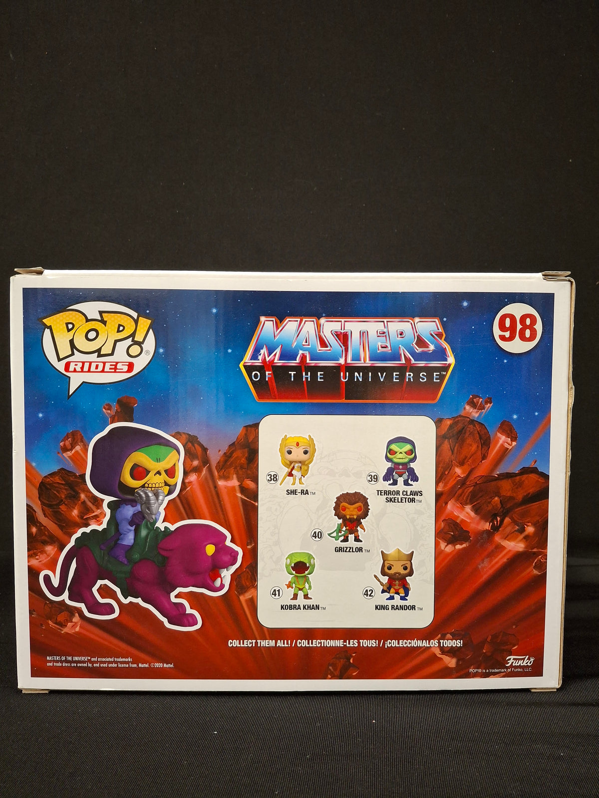 Funko POP! Skeletor on Panthor Flocked #98 , JJ-B-04