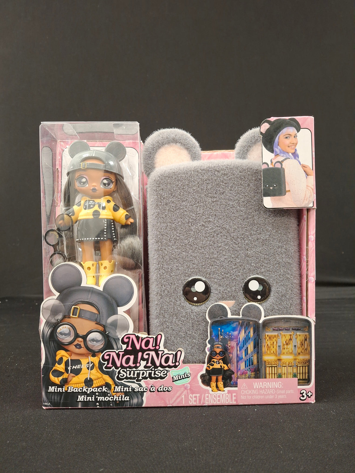 Na! Na! Na! Surprise Minis - Mini Backpack  and doll of Marisa Mouse