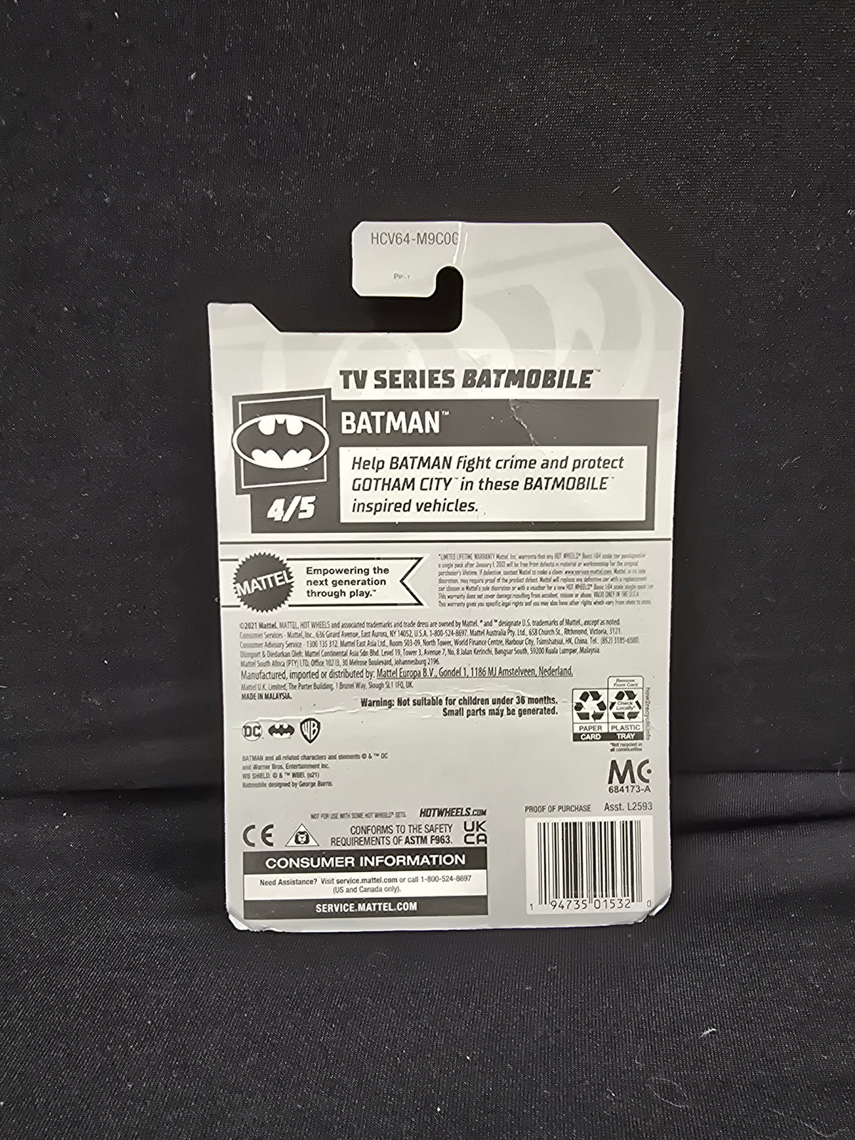 Hot Wheels Batman Classic TV Series - Batmobile