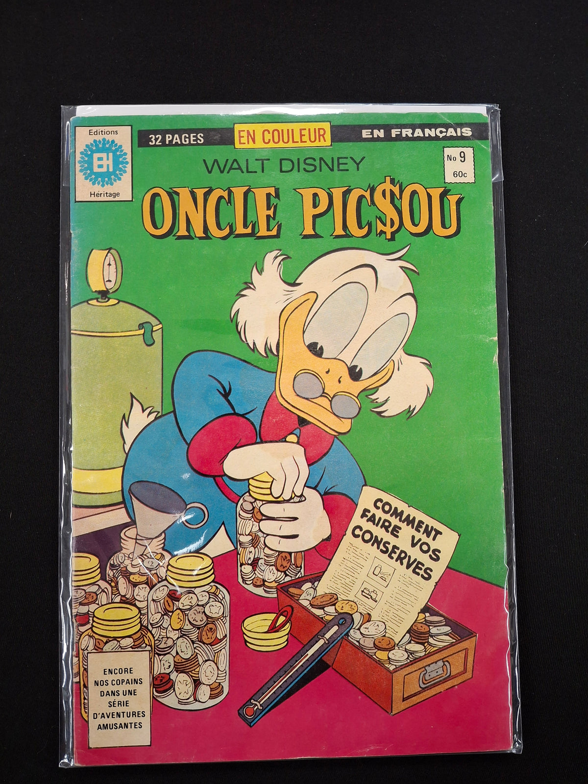 Walt Disney's Oncle Picsou (Uncle Scrooge) #9 – Éditions Héritage French Canadian Comic (1978–1984 Series)