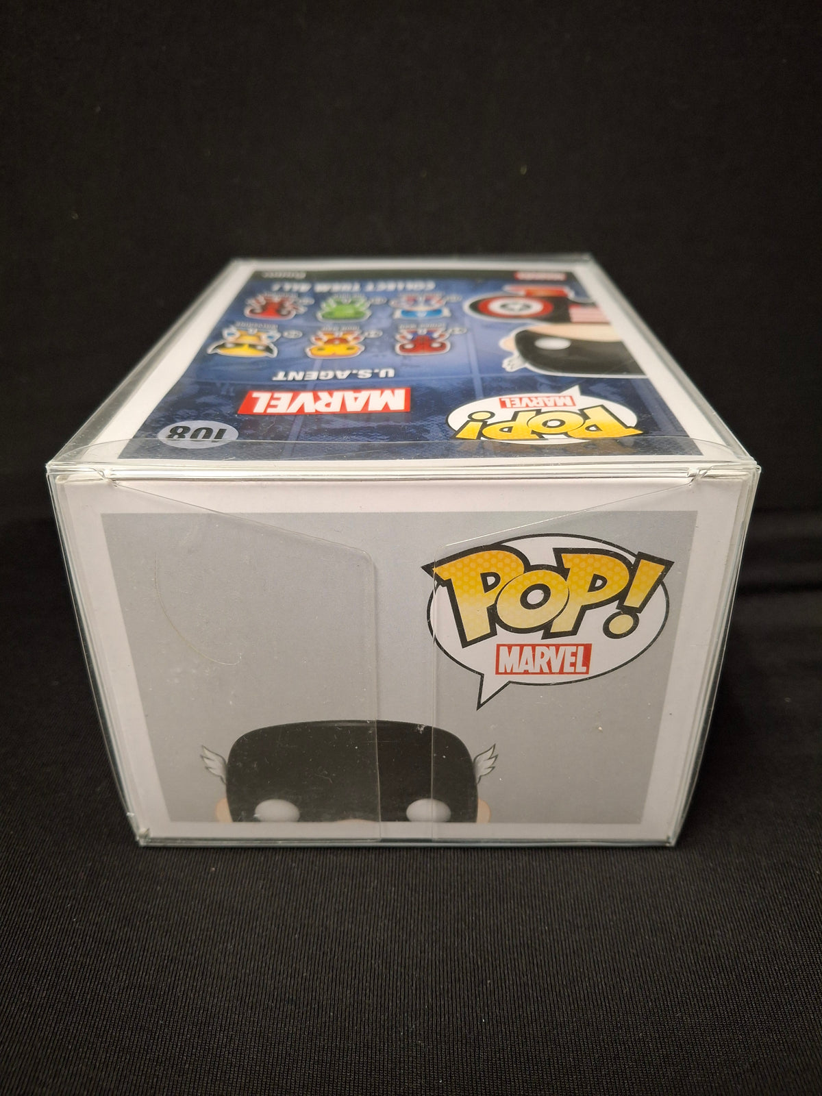 Funko Pop Marvel U.S. Agent Comikaze exc Free Protector New Vaulted JJ0220JW