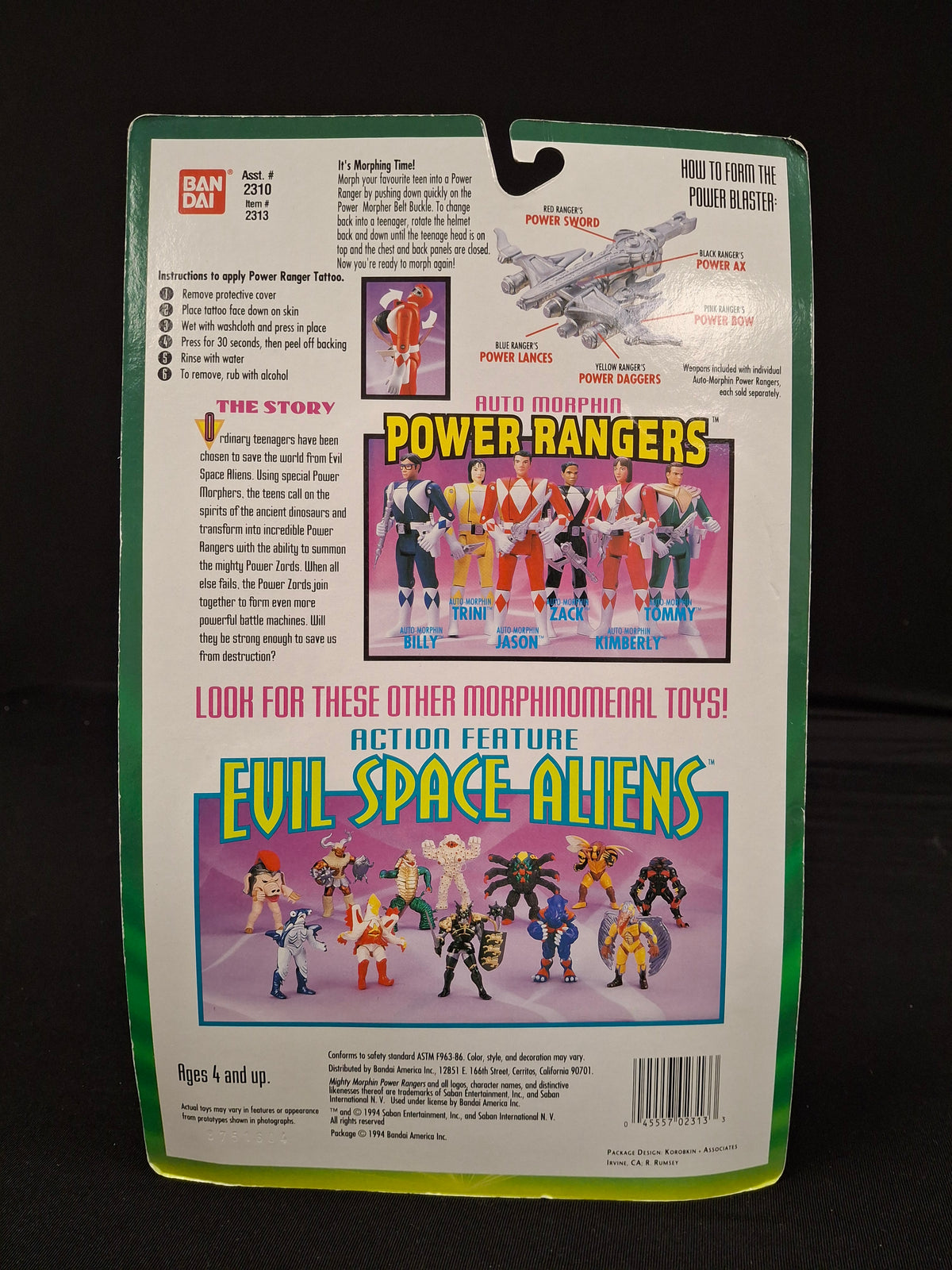 Mighty Morphin Power Rangers - Auto Morphin Power Rangers Zach