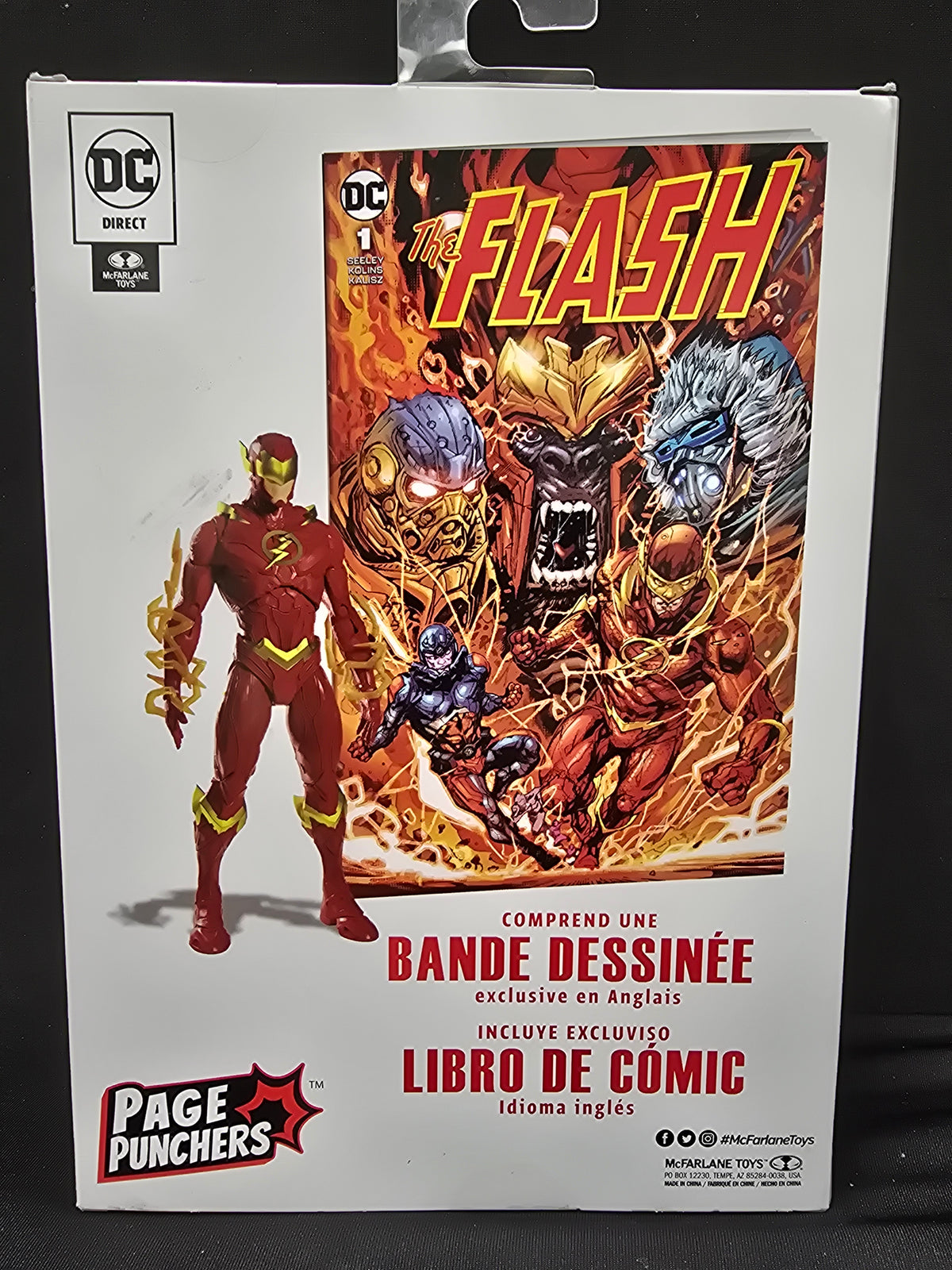 DC McFarlane Toys - The Flash (Includes Exclusive Comic Book English)