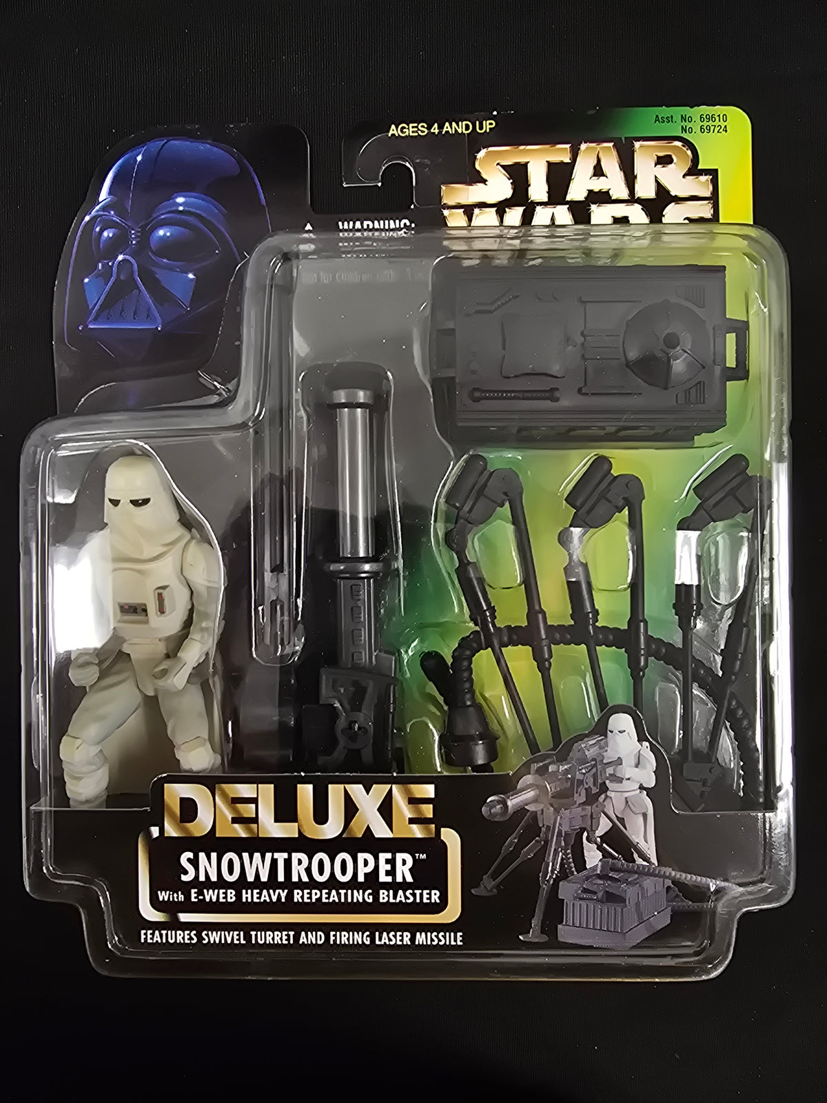 Star Wars Power of the Force - Deluxe Snowtrooper w/ E-Web Heavy Repeating Blaster