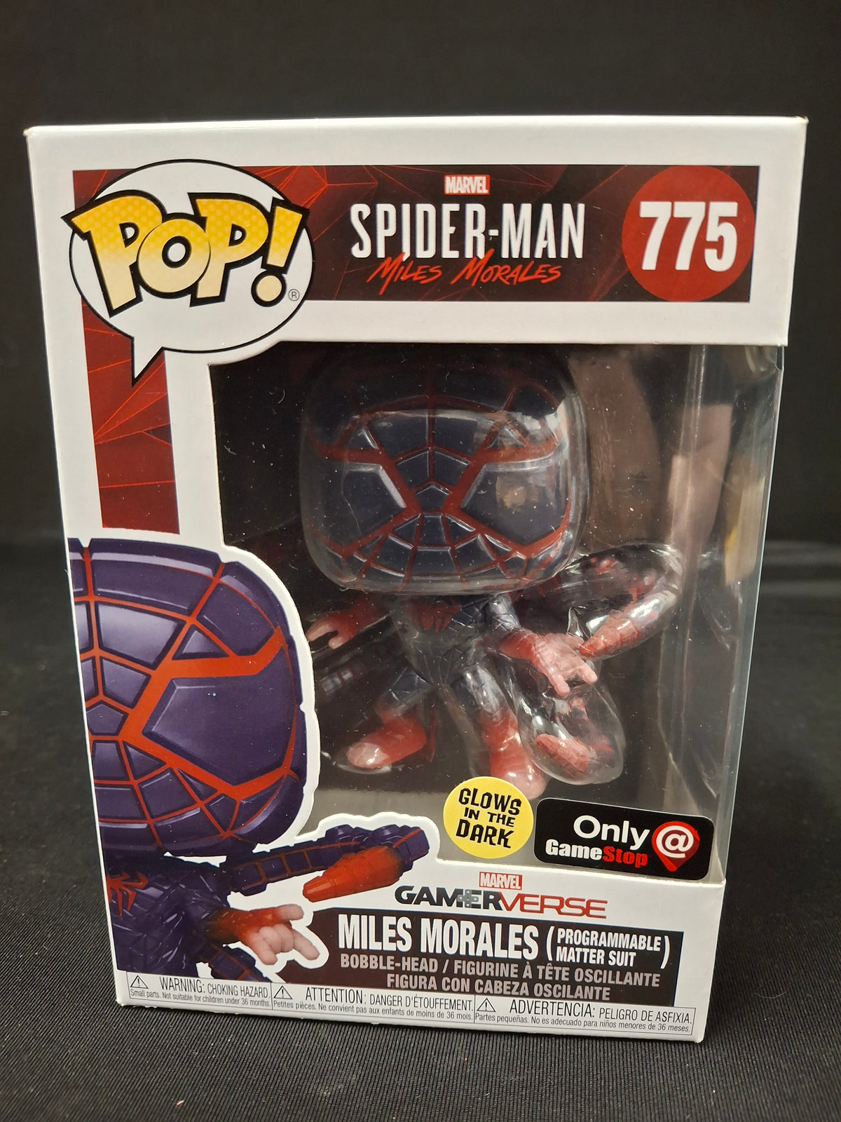 Funko Pop! Games: Marvel's Spider-Man - Miles Morales (Programmable Matter Suit) #775 (GameStop Exclusive)