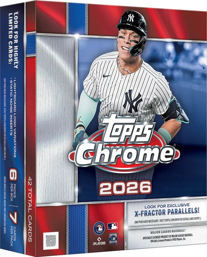 2026 Topps Chrome Baseball –  Mega Box