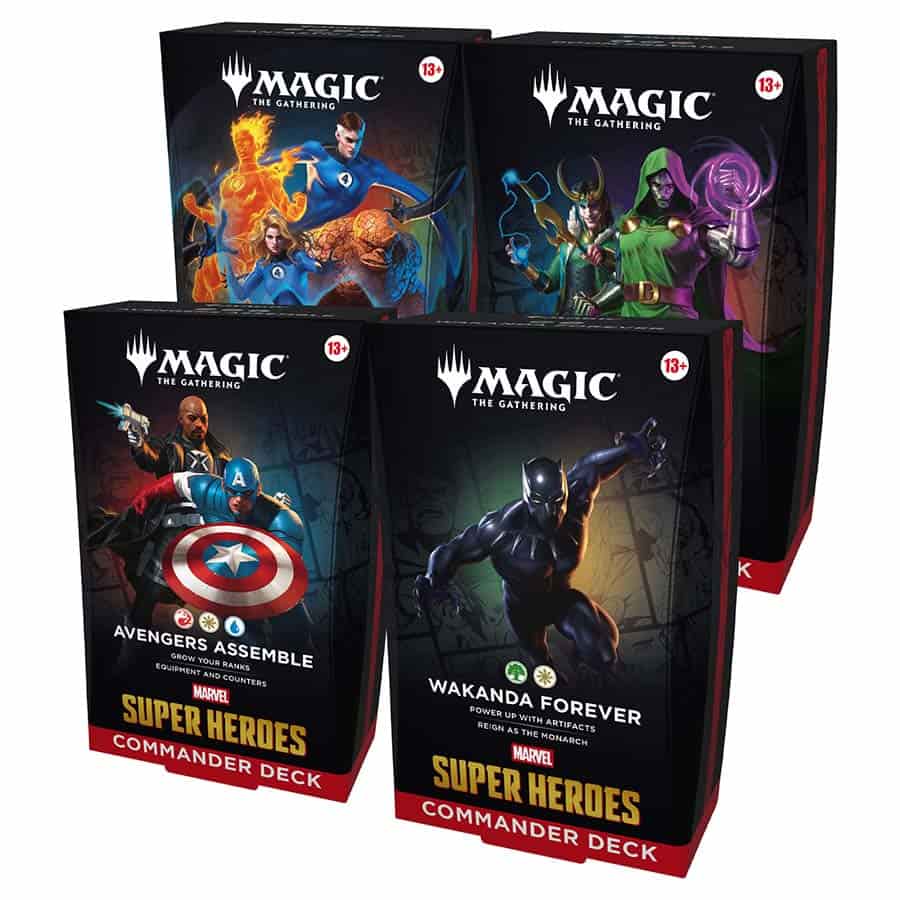Magic The Gathering: Msh Marvel Super Heroes Commander Deck (4CT Case)